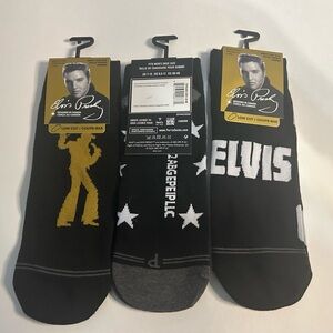 New Elvis Socks Men low cut US 7-12 (3 pair) ELVIS ASSORT. LINERS, 3PAIR